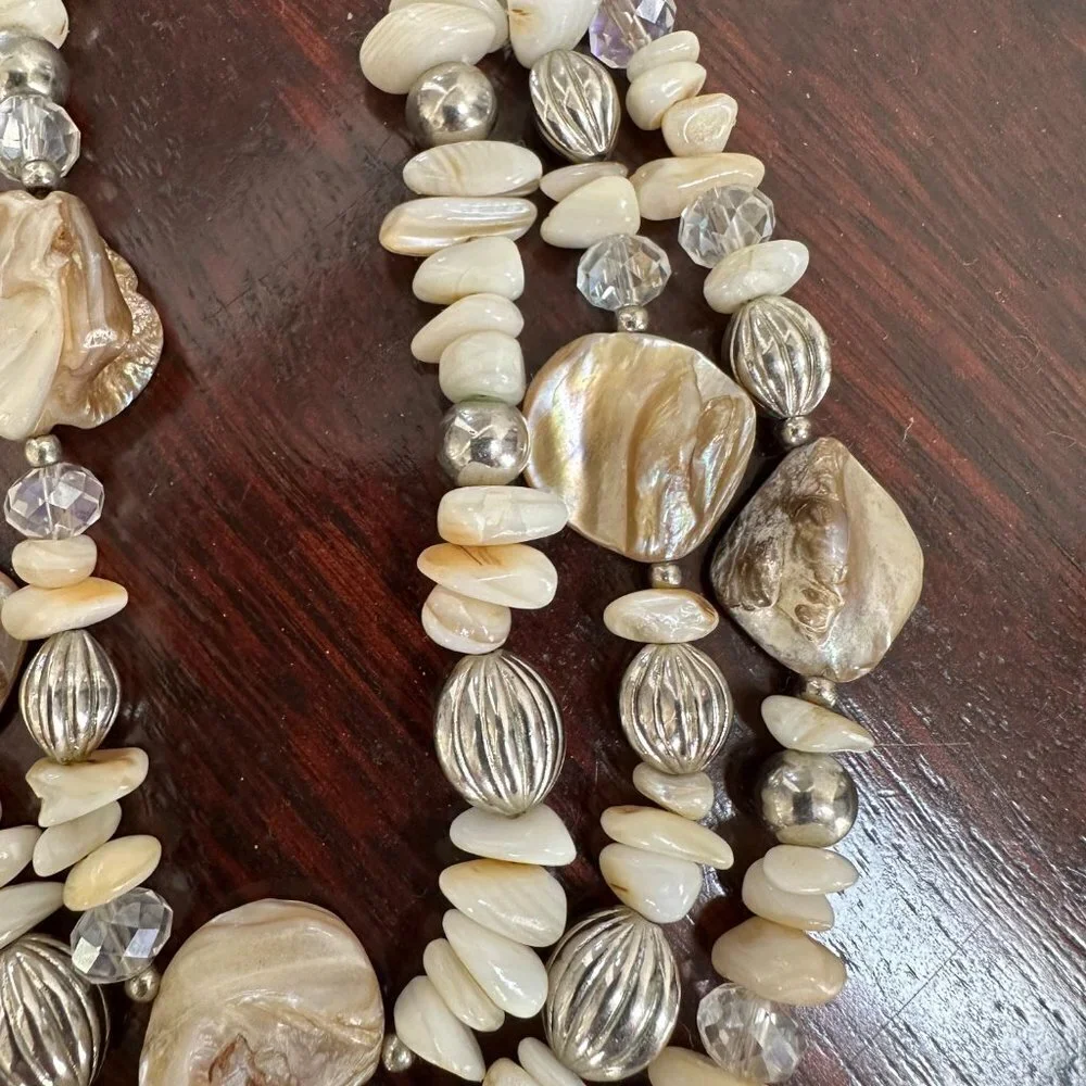 Sea Shell and Pearl Necklace